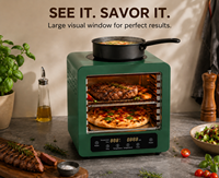 Four à pizza électrique portable JingXin pour extérieur, double cuisson rapide, idéal pour le camping, le barbecue et la cuisson de steaks