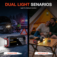 Démarreur de camion robuste 6700A, booster de batterie 12V, charge rapide PD 230W avec écran numérique et lumière LED pour véhicules diesel