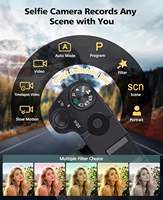 Appareil photo numérique avec capteur CMOS 64MP et zoom optique 6X, avec WiFi et sortie vidéo 5K pour YouTube et photographie/vidéographie