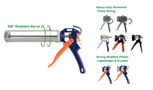 Hướng dẫn sử dụng chuyên nghiệp <span class=keywords><strong>caulking</strong></span> <span class=keywords><strong>Gun</strong></span> với Sealant Applicator thiết kế linh hoạt cho Cartridge pha chế Silicone sealant tương thích - Product Image 2