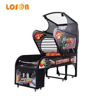 Vente flash : Machine de jeu d'arcade de basket-ball automatique à monnayeur avec panier mobile