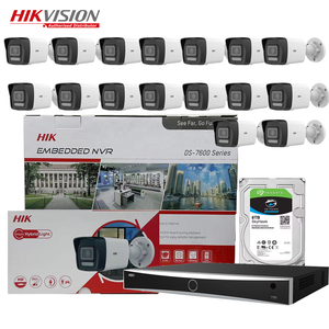<span class=keywords><strong>Hikvision</strong></span> originale in Stock 16ch PoE AcuSense 4K NVR 2MP/4MP/8MP Smart Hybrid Light Bullet Outdoor Kit Cctv Camera Home System - Product Image 1