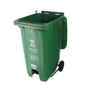 Công suất cao 240L chân đạp với bánh xe tái chế nhựa chất thải <span class=keywords><strong>bin</strong></span> để sử dụng trên ngoài trời đường phố và cho nhà máy chất thải tái chế - Product Image 6