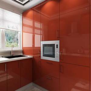 Armario Vestidor en Forma de U con Acabado de Madera, el Mejor Armario para Dormitorio, Madera Maciza, Gabinetes de Cocina y Baño, Gabinete de Paquete Plano - Product Image 5