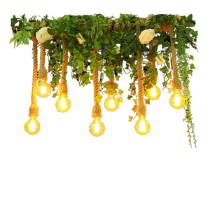 Luminaire suspendu LED en bois de style <span class=keywords><strong>industriel</strong></span> rétro, dimmable, à faisceau 360°, pour hôtel, bar, comptoir, restaurant - Product Image 1