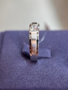 Bague en platine classique VVS White D PT950 avec diamant cultivé en laboratoire pour homme, bague de fiançailles et de mariage - Product Image 2