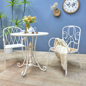 INNOVA Customized Nordic Style Home Furniture Modern <strong>Rustic</strong> White Color Iron Metal Coffee <strong>Dining</strong> <strong>Chair</strong> with Wood Seat - Product Image 4