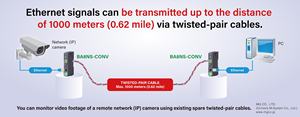 Convertisseur BA8NS-CONV SPE Ethernet à paire unique avec support personnalisé - Product Image 2