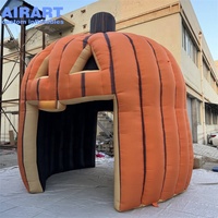 Tente de fête gonflable personnalisée en forme de citrouille, grande tente gonflable d'extérieur pour activités d'Halloween et événements