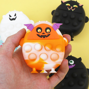 Jouets sensoriels anti-stress en silicone à thème Halloween, formes chauve-souris, fantôme, rat, pour enfants de 3 à 6 ans, vente en gros - Product Image 4