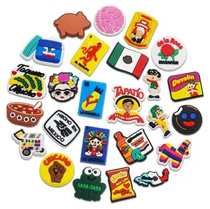 Wholesale Mexican Theme Shoe Charm Random Bulk Mexican Shoe Charms