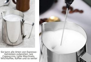 Pichet à lait moderne en acier inoxydable écologique argenté de 12 oz et 20 oz, pour café et expresso, capacité de 350 ml et 600 ml - Product Image 5