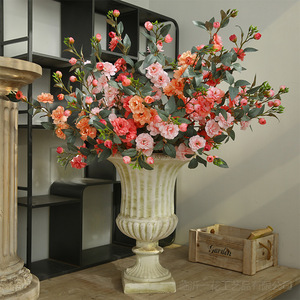 Decoration Flower Arrangement Living Room Silk <strong>Simulation</strong> 2 Fork Camellia Artificial Flowers - Product Image 6
