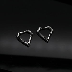 Triangular Stud <b>Earrings</b> Geometric Stainless Steel Women's Fashion Jewelry 316L Hypoallergenic Ear <b>Post</b> <b>Earrings</b> For Daily Wear - Product Image 2