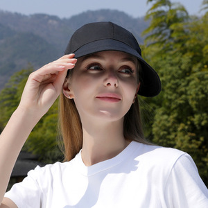 Mới Nhất Thiết Kế Biểu Tượng Tùy Chỉnh Trống Mùa Hè Của Phụ Nữ Cao Top Mặt Trời Bảo Vệ Ponytail Cap Mũ Bóng Chày Ngoài Trời - Product Image 4