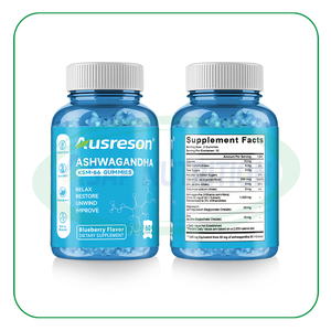 Areson ashwagandha לחלץ gummies מבוגרים 1500 מ "ג שינה טובה מרגיעה חומר גלם Ksm-66 ashwagandha gummies - Product Image 4