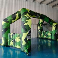 Arche gonflable publicitaire personnalisée camouflage pour événements, tunnel gonflable d'entrée, ligne de départ/arrivée pour courses sportives en extérieur