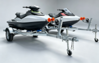 Remorque pour bateau avec glissière de 4,05 m