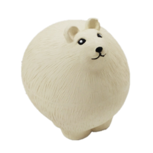 Yeni 2021 köpek oyuncak yuvarlak beyaz top koyun squeaky yumuşak kauçuk lateks evcil hayvan oynamak ve fetch chew oyuncak küçük orta boy köpekler - Product Image 2