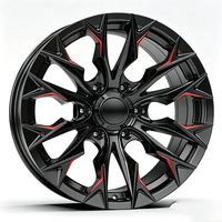 Jantes en alliage d'aluminium tout-terrain 6X139.7 6 trous pour camionnettes, tailles 16" 18" 20" pour Toyota Tacoma Ford F-150/205