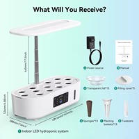 Système de culture hydroponique intelligent à 13 pods avec lumière LED pour herbes et légumes domestiques