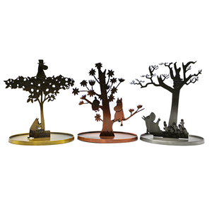 High-quality Metal Ornaments Artistic Metal Folding <b>Tree</b> Sculpture Modern <b>Tabletop</b> Centerpiece Metal Ornament Jewelry Plate - Product Image 4
