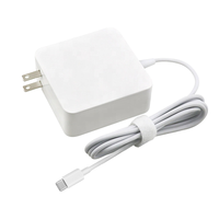 Adaptor Catu Daya Tahan Api USB-C PD 3.0 45W Kabel Lipat Dapat Ditarik Steam Deck MacBook Air iPad Pro Laptop Tipe C
