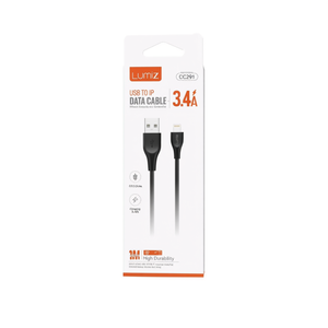 Câble de données Lumiz USB vers IP 3.4A 1M, haute durabilité, charge et synchronisation - Product Image 3