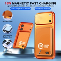 Batterie externe magnétique sans fil 10000mAh PD22.5W à charge rapide, mini powerbank portable avec affichage LED