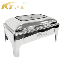 9L Edelstahl Bain-Marie Speisenwärmer für Restaurants, Buffet-Heizgerät, Chafing Dish Set für Catering
