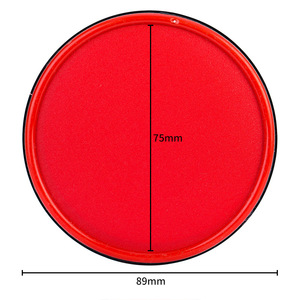 Deli Stamp Pad 9859 Round Red Quick-Drying Inkpad For Office And Financial Use - Product Image 2