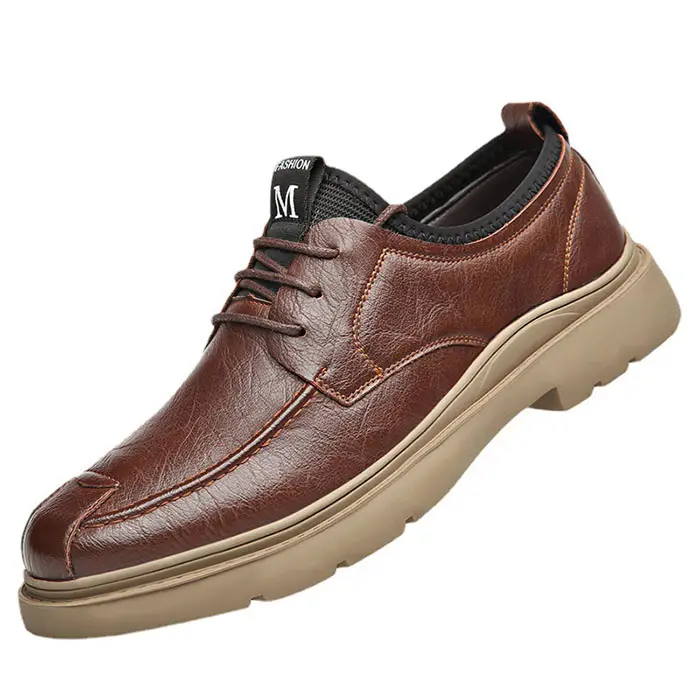 Men Dress Shoes Italian Leather Wholesale Casual Shoes Soft and Comfortable Men Leather Shoes