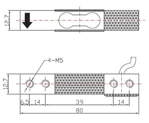 SUSマイクロステンレス鋼シングルポイントフォースセンサー10-50kg自動車テスト用ロードセル - Product Image 2