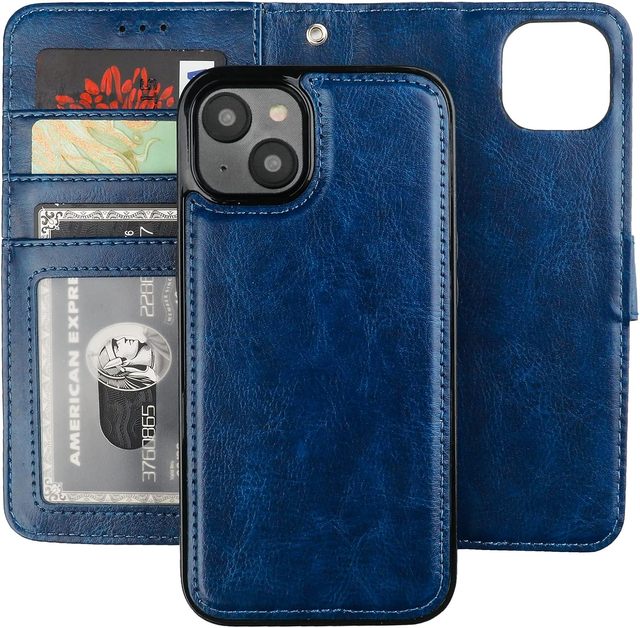 Laudtec Detachable Wallet for iPhone 16 Pro RFID Blocking Holder Premium PU Leather Magnetic Wrist Strap Removable Flip  Case Wholesale OEM/ODM/Private Label