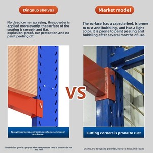 מותאם אישית כבד-צדדי צינור נירוסטה מדפים מעובה זרוע אחסון גדול - Product Image 4