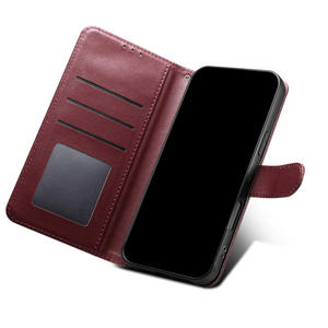 Vente chaude Usine En Cuir Flip Téléphone Housse De Protection pour <span class=keywords><strong>Samsung</strong></span> S25U Série Multi-Fonction Invisible Bureau Stand Made PU - Product Image 3