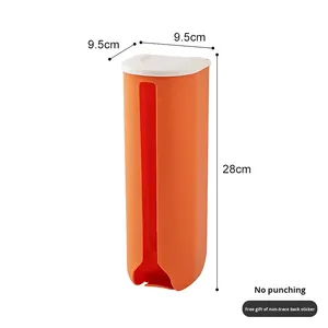 Design XT254 moderno Organizer per sacco della spazzatura in PP a parete porta-borsa da cucina con Design estraibile scatola di immagazzinaggio in plastica - Product Image 5