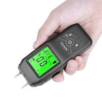 Pengukur kelembaban kayu Digital, alat ukur kelembaban kayu dengan tampilan LCD dinding higrometer, kayu, tes kelembaban bangunan