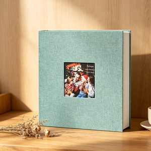 <span class=keywords><strong>Album</strong></span> Fotografico Personalizzato Fatto a Mano con Copertina Rigida e Finestra, <span class=keywords><strong>300</strong></span> Tasche, in Lino, per Famiglia, Matrimonio e Viaggi - Product Image 6