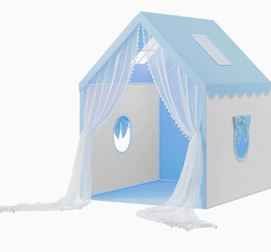 Ventes chaudes, tente de jeu de château de princesse rose adorable, jeu d'intérieur avec fenêtre en maille ventilée, fabriquée en polyester durable - Product Image 1