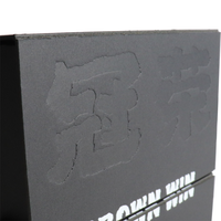 Boîte d'échantillons de parfum en carton rigide personnalisée en gros avec insert en éponge gaufrée pour le rangement de produits de beauté
