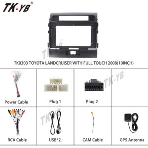 Radio Fascia de 2 dines para <span class=keywords><strong>Toyota</strong></span> <span class=keywords><strong>Land</strong></span> <span class=keywords><strong>Cruiser</strong></span>, Panel DE REPRODUCTOR DE Dvd para coche, Audio para coche, Android, vídeo, 2 dines, 2007-2015, para <span class=keywords><strong>Toyota</strong></span>,- - Product Image 5