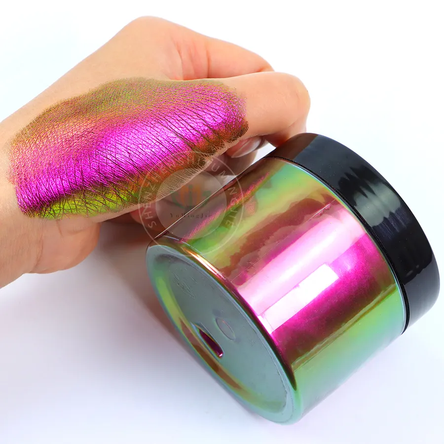 Pigmento cosmetico Chameleon Powder Eye shadow Nail Art Pigment Chameleon Chrome Powder per Gel per unghie