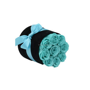 هدايا عيد الحب الأم علبة اسطوانية بالجملة استقرت الخلود اللانهاية الأبدي المحفوظة إلى الأبد الورود الزرقاء - Product Image 6