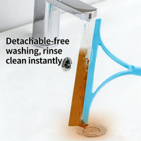 Raclette de douche en plastique de 10 pouces, outil de nettoyage de vitres de voiture à main avec raclette à glace et pulvérisateur pour fenêtres, carrelage, miroir