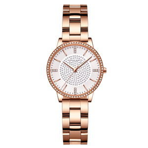 Montres de luxe <span class=keywords><strong>Hannah</strong></span> Martin 9084 avec cadran rose en diamant, bracelet en acier inoxydable, nouvelles montres à quartz pour femmes - Product Image 2