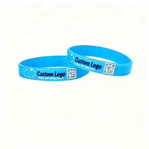 Bracelets en caoutchouc personnalisés avec logo imprimé pour le marketing et les cadeaux, bracelets en silicone - Product Image 1