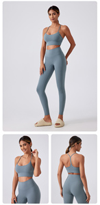 <span class=keywords><strong>Reggiseno</strong></span> Sportivo di Alta Qualità con Logo Personalizzato, Design a Y sul Retro, Supporto Moderato, per Yoga e Sport - Product Image 4