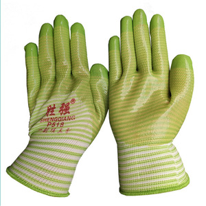 Guantes de Trabajo Shengqiang Recubiertos de PVC, Texturizados, Antideslizantes, de Uso General, P518 - Product Image 1