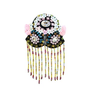 Applique Ricamata a Forma di Pentagramma <span class=keywords><strong>con</strong></span> Paillettes e Nappe, Distintivo da Spalla Fatto a Mano per Abbigliamento da Palcoscenico - Product Image 4